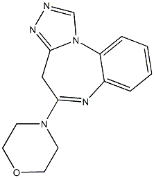 5-Morpholino-4H-[1,2,4]triazolo[4,3-a][1,5]benzodiazepine Struktur