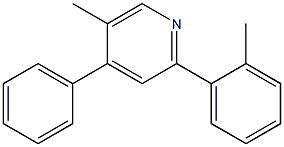 2-(2-Methylphenyl)-4-phenyl-5-methylpyridine Struktur