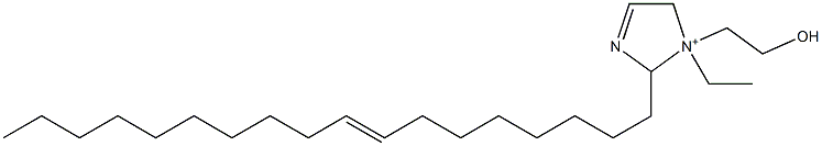 1-Ethyl-1-(2-hydroxyethyl)-2-(8-octadecenyl)-3-imidazoline-1-ium Struktur