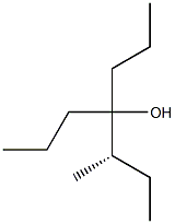 [S,(-)]-3-Methyl-4-propyl-4-heptanol Struktur