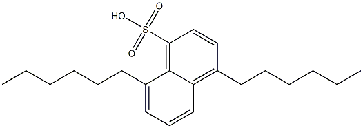 4,8-Dihexyl-1-naphthalenesulfonic acid Struktur