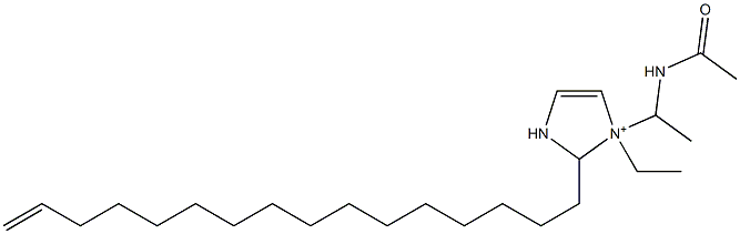 1-[1-(Acetylamino)ethyl]-1-ethyl-2-(15-hexadecenyl)-4-imidazoline-1-ium Struktur