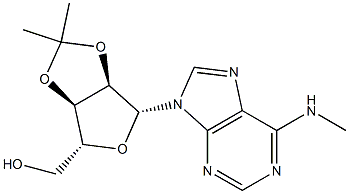 N-Methyl-2'-O,3'-O-(isopropylidene)adenosine Struktur