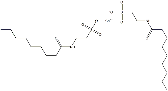 Bis(N-nonanoyltaurine)calcium salt Struktur