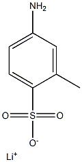 4-Amino-2-methylbenzenesulfonic acid lithium salt Struktur