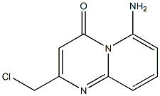 6-Amino-2-chloromethyl-4H-pyrido[1,2-a]pyrimidin-4-one Struktur