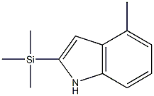 2-Trimethylsilyl-4-methyl-1H-indole Struktur