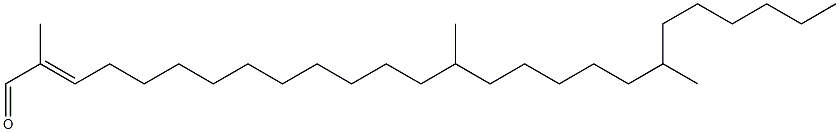 2,14,20-Trimethyl-2-hexacosen-1-al Struktur