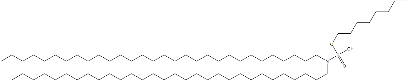 N,N-Ditriacontylamidophosphoric acid hydrogen octyl ester Struktur