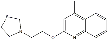 4-Methyl-2-[2-(3-thiazolidinyl)ethoxy]quinoline Struktur