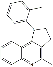 1-(2-Methylphenyl)-4-methyl-2,3-dihydro-1H-pyrrolo[3,2-c]quinoline Struktur