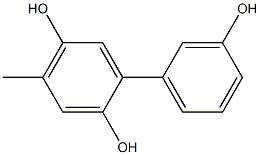 4-Methyl-1,1'-biphenyl-2,3',5-triol Struktur