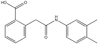 2-[2-[3,4-Dimethylanilino]-2-oxoethyl]benzoic acid Struktur