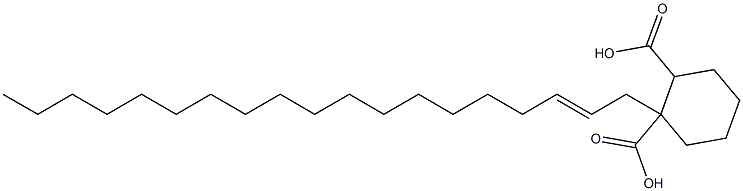 Cyclohexane-1,2-dicarboxylic acid hydrogen 1-(2-nonadecenyl) ester Struktur