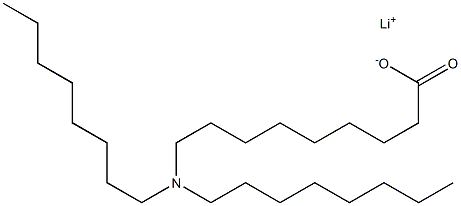 9-(Dioctylamino)nonanoic acid lithium salt Struktur