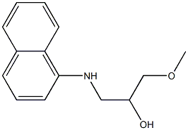 1-(1-Naphtylamino)-3-methoxy-2-propanol Struktur