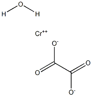 Chromium(II) oxalate hydrate Struktur