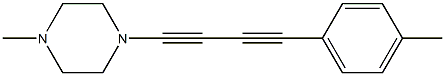 4-(4-Methylphenyl)-1-(4-methylpiperazino)-1,3-butanediyne Struktur