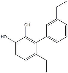 3-(3-Ethylphenyl)-4-ethylbenzene-1,2-diol Struktur