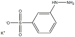 3-Hydrazinobenzenesulfonic acid potassium salt Struktur