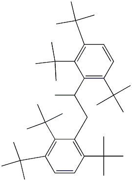 1,2-Bis(2,3,6-tri-tert-butylphenyl)propane Struktur