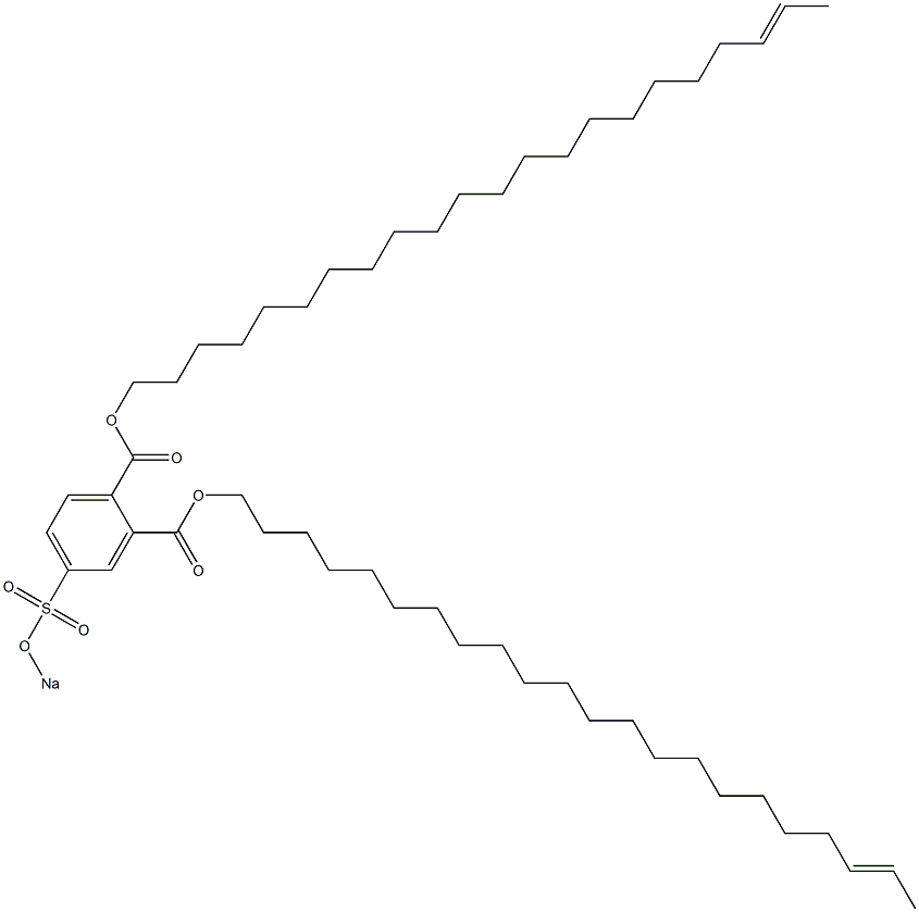 4-(Sodiosulfo)phthalic acid di(20-docosenyl) ester Struktur