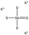 Tetrathioantimonic acid tripotassium salt Struktur