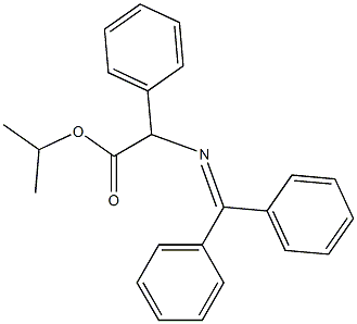 2-[(Diphenylmethylene)amino]-2-phenylacetic acid isopropyl ester Struktur