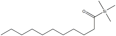 Trimethyl(undecanoyl)silane Struktur