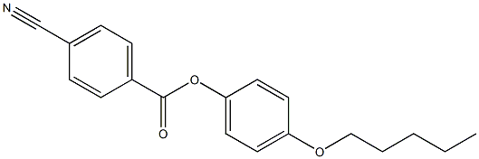 p-Cyanobenzoic acid p-(pentyloxy)phenyl ester Struktur