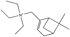 [(6,6-Dimethylbicyclo[3.1.1]hept-2-en-2-yl)methyl]triethylaminium Struktur