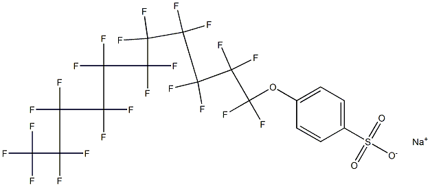 4-(Tricosafluoroundecyloxy)benzenesulfonic acid sodium salt Struktur