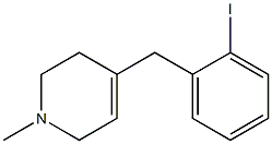 1,2,3,6-Tetrahydro-1-methyl-4-(2-iodobenzyl)pyridine Struktur