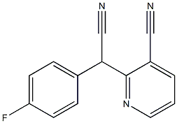 (3-Cyano-2-pyridinyl)(4-fluorophenyl)acetonitrile Struktur