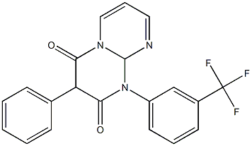 1-[3-(Trifluoromethyl)phenyl]-3-phenyl-1,9a-dihydro-2H-pyrimido[1,2-a]pyrimidine-2,4(3H)-dione Struktur