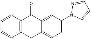 2-(1H-Pyrazol-1-yl)anthrone Struktur