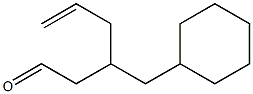 4-Cyclohexyl-3-(2-propenyl)butanal Struktur