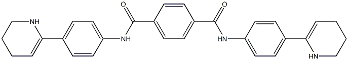 N,N'-Bis[4-[(1,4,5,6-tetrahydropyridin)-2-yl]phenyl]-1,4-benzenedicarboxamide Struktur