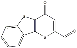 4-Oxo-4H-thiopyrano[3,2-b][1]benzothiophene-2-carbaldehyde Struktur