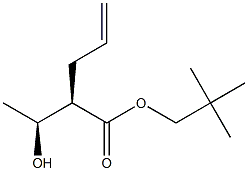 (2R,3S)-2-Allyl-3-hydroxybutyric acid 2,2-dimethylpropyl ester Struktur