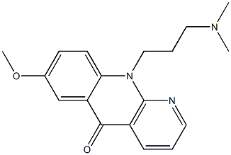 10-[3-(Dimethylamino)propyl]-7-methoxybenzo[b][1,8]naphthyridin-5(10H)-one Struktur