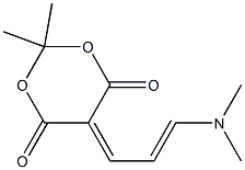 2,2-Dimethyl-5-(3-dimethylamino-2-propenylidene)-1,3-dioxane-4,6-dione Struktur