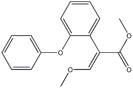 (E)-2-(2-Phenoxyphenyl)-3-methoxyacrylic acid methyl ester Struktur