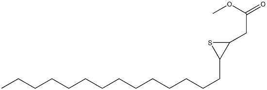 3,4-Epithiooctadecanoic acid methyl ester Struktur