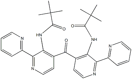 2-Pyridinyl[3-[(1-oxo-2,2-dimethylpropyl)amino]pyridin-4-yl] ketone Struktur