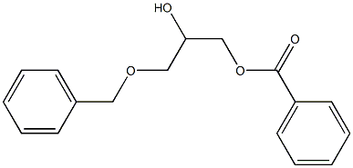 Benzoic acid (2-hydroxy-3-benzyloxypropyl) ester Struktur