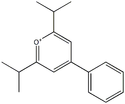 2,6-Diisopropyl-4-phenylpyrylium Struktur