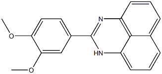 2-(3,4-Dimethoxyphenyl)-1H-perimidine Struktur