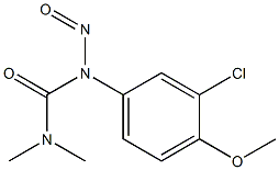 3-(3-Chloro-4-methoxyphenyl)-1,1-dimethyl-3-nitrosourea Struktur