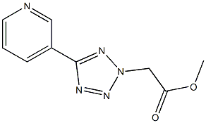 5-(3-Pyridyl)-2H-tetrazole-2-acetic acid methyl ester Struktur